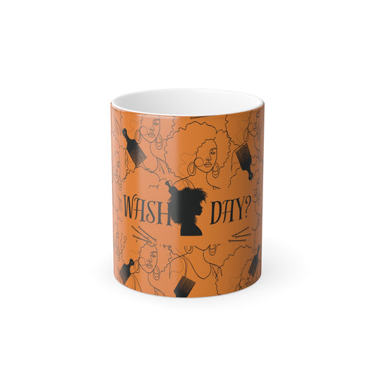 Orange Color-Changing Mug | Heat-Sensitive Ceramic Coffee Cup For POC Women